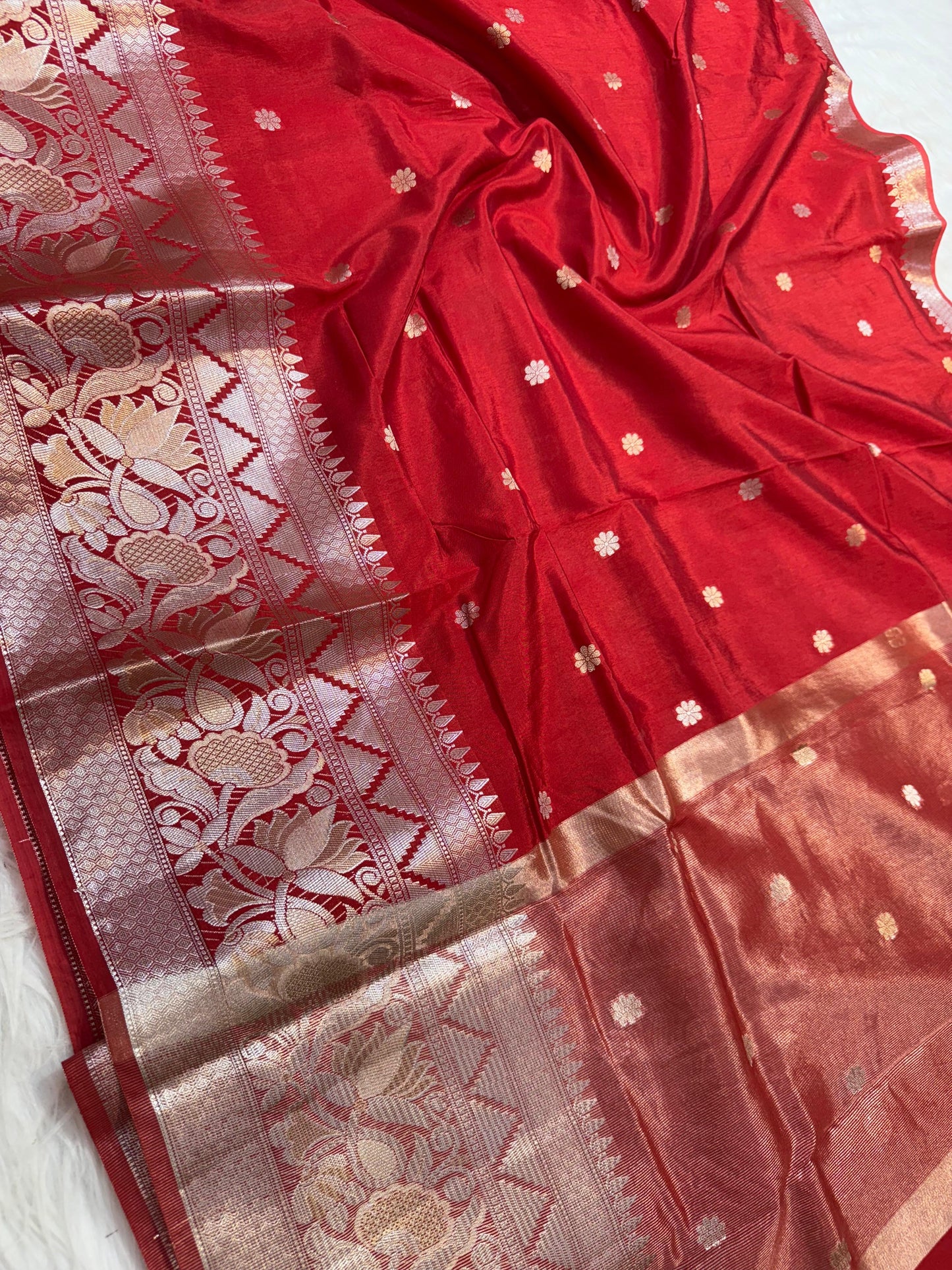 Raw mango banarasi saree