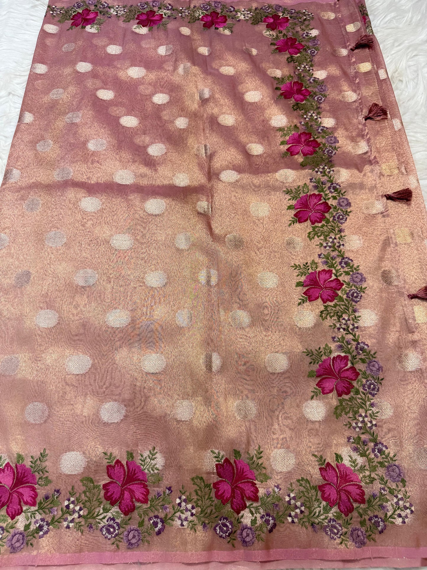 Banarasi Tissue embroidery saree
