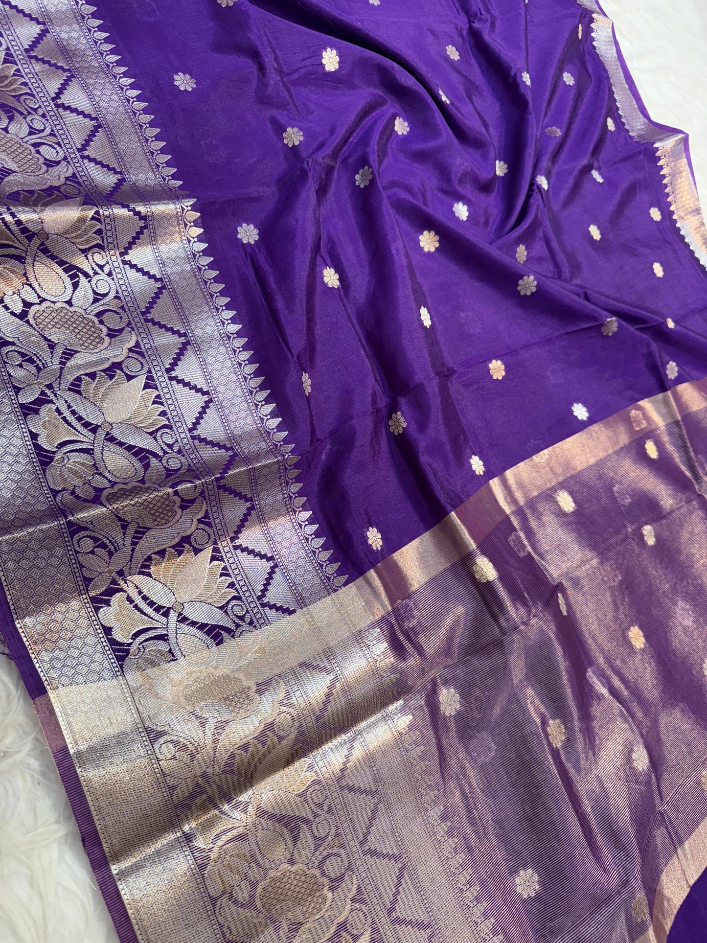 Raw mango banarasi saree