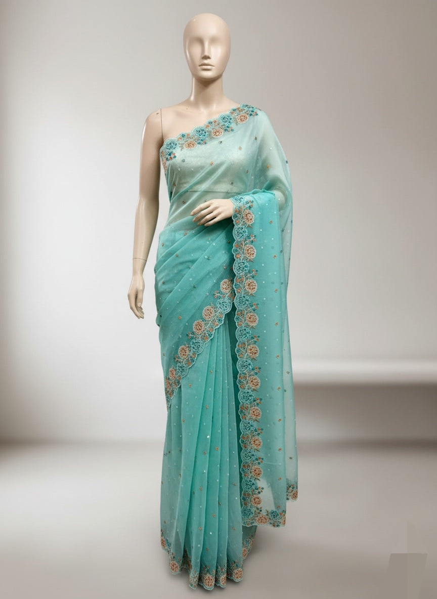 Kora organza Embroidery