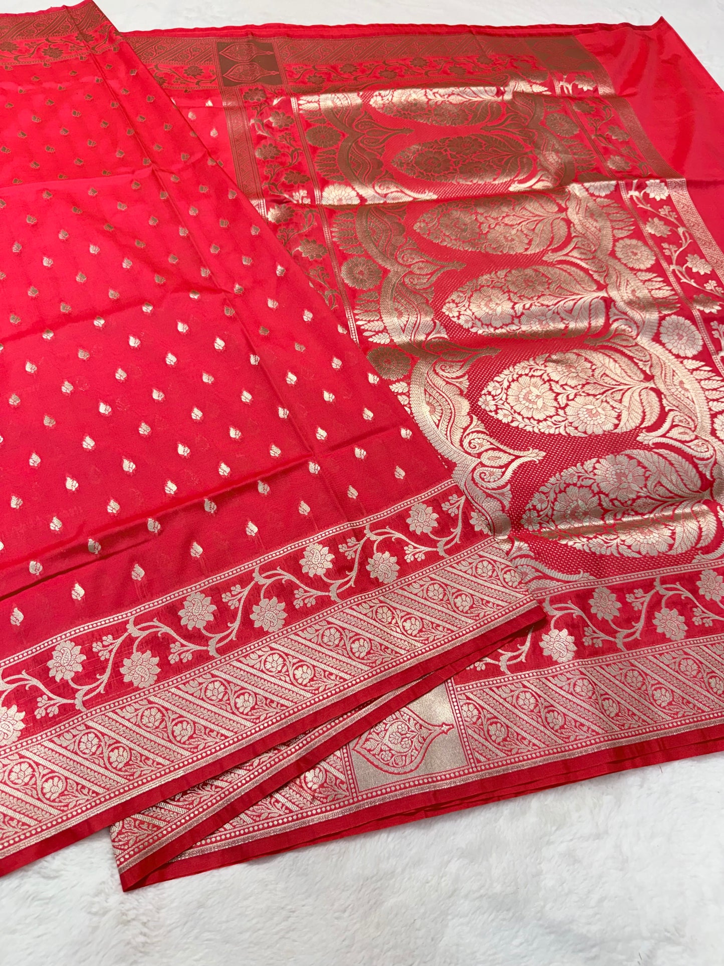 Mharani shade katan Banarasi silk Saree