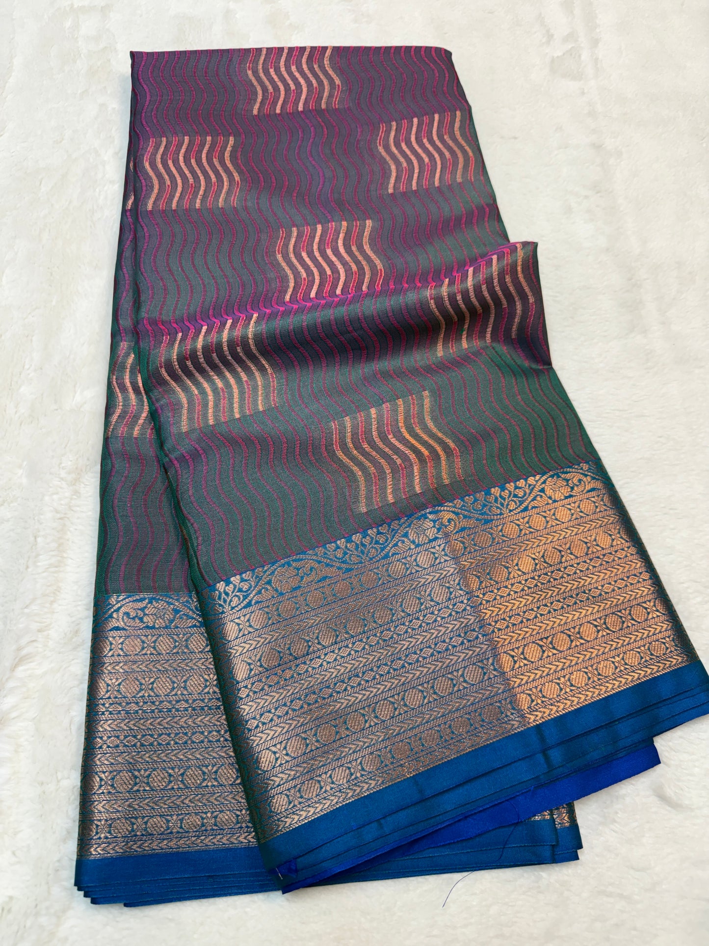 Multicolor silky milky Premium Banarasi Saree