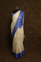 Multicolour shade Kora organza Banarasi saree