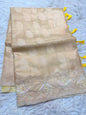 Safety yellow shade tissue kota zardosi work Banarasi saree