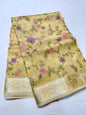 Gold tissue kota embroidery primum Banarasi saree