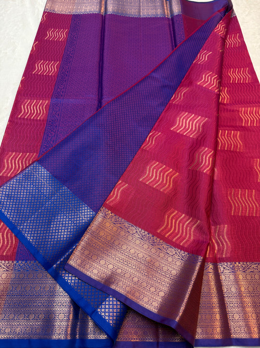 Multicolor silky milky Premium Banarasi Saree