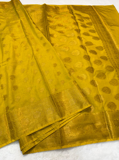 Musters shade Dupion Silk premium Banarasi Saree