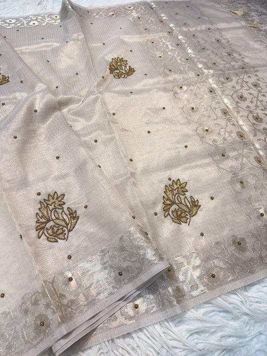 tissue kota handwork banarasi saree se