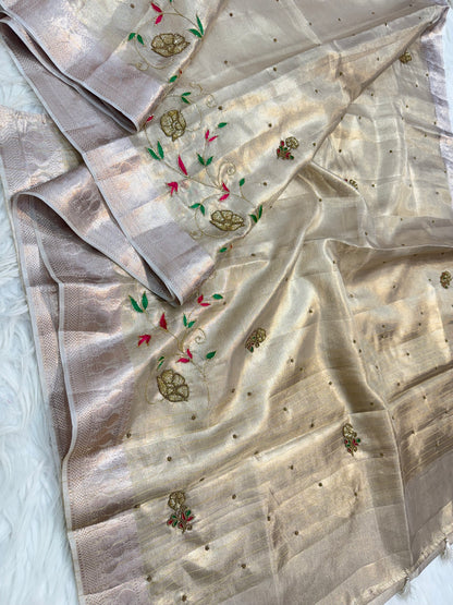 Tissue Kota handwork  Banarasi Sarees