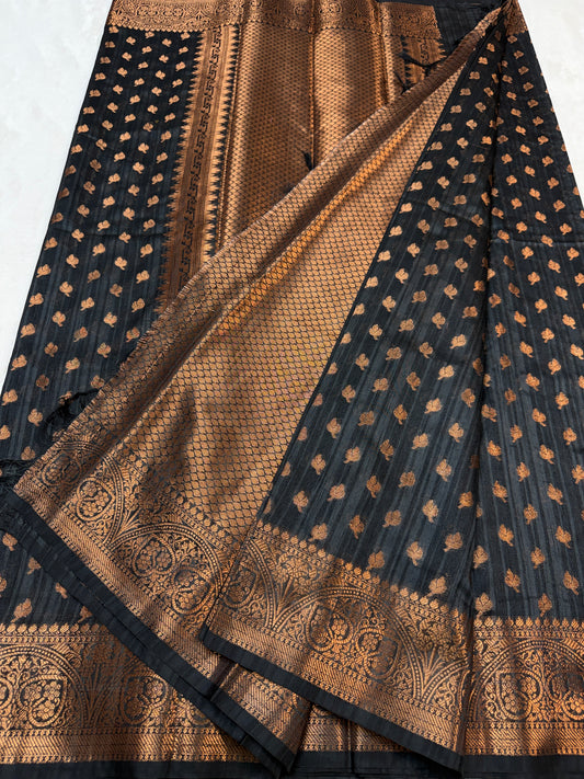 Multicolour khadi silk Banarasi saree