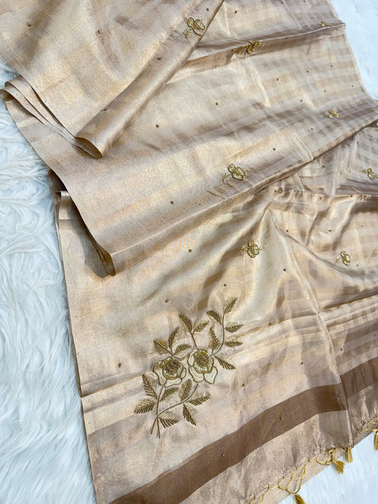 Tissue Kota handwork Banarasi Sarees