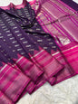 Magenta royal pink shade premium soft silk Banarasi saree