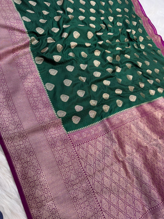 Semi Mashru Silk Banarasi Saree