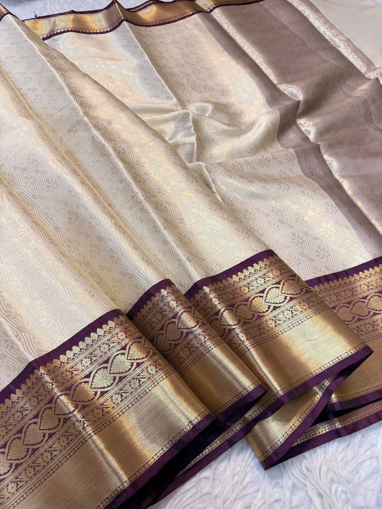 Banaras Semi kanchi brocade silk saree