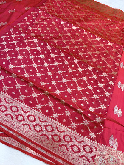 Mharani shade katan Banarasi silk Saree