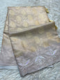 Silver shade tissue kota zardosi work Banarasi saree
