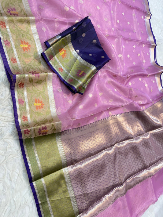 tissue kota paithani border banarasi saree