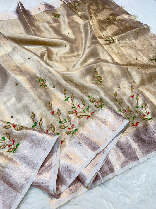 Tissue Kota handwork  Banarasi Sarees