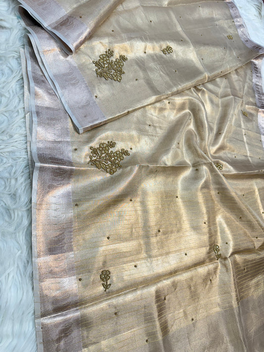 Tissue Kota handwork  Banarasi Sarees