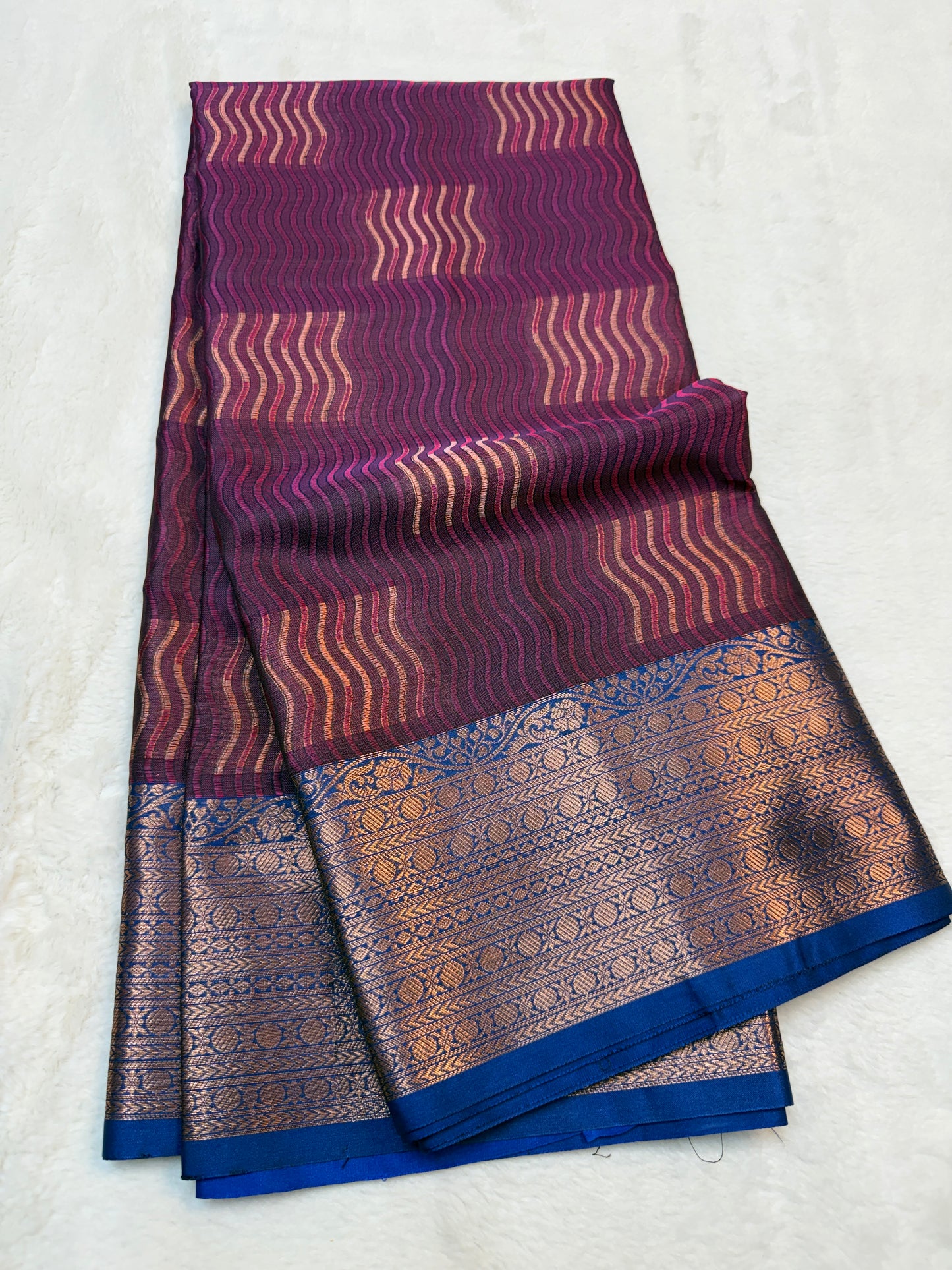 Multicolor silky milky Premium Banarasi Saree