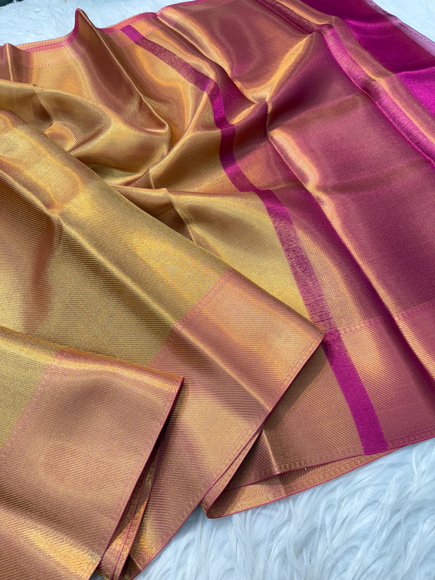 Jyothika Ma'am inspired kanjeevaram tissue silk brocade weave saree
