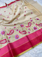 Multicolor Tissue Kota Designer Embroidery Premium Banarasi Saree