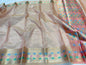 Rose Gold shade tissue kota mirror work premium Banarasi saree