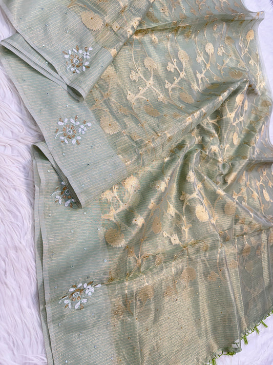 Tissue Kota Banarasi Sarees