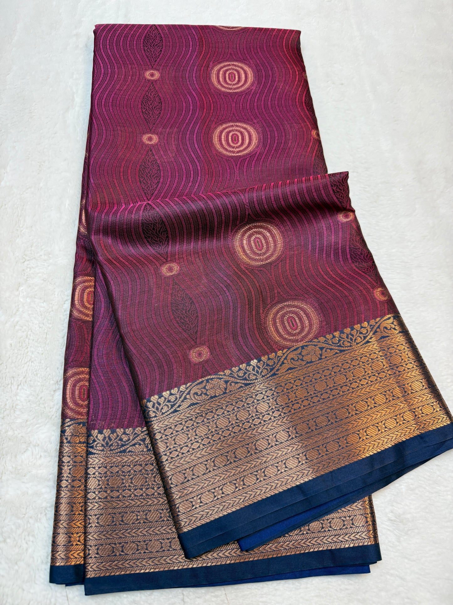 Multicolor silky milky Premium Banarasi Saree