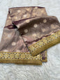 Tissue handwork Banarasi silk saree