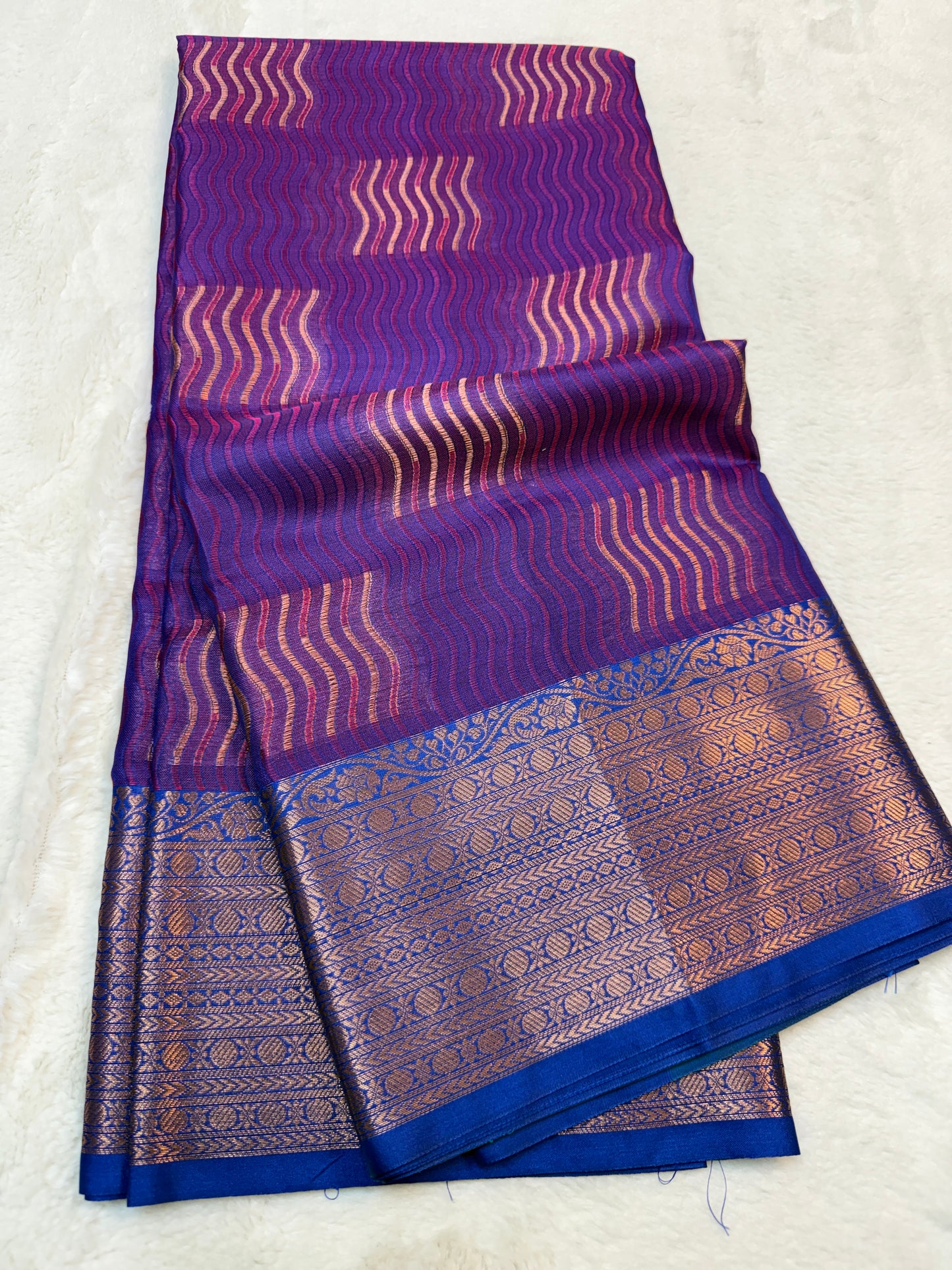 Multicolor silky milky Premium Banarasi Saree