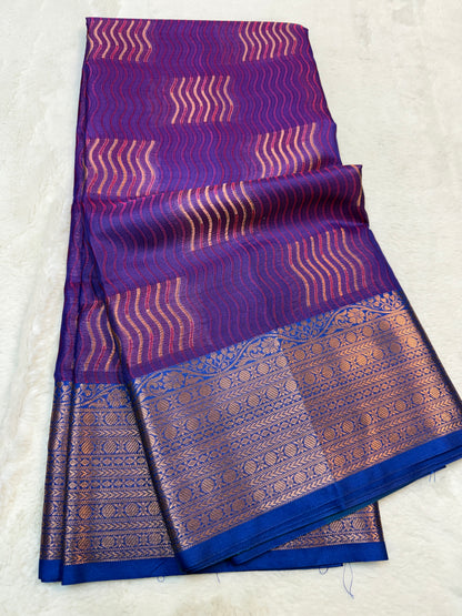 Multicolor silky milky Premium Banarasi Saree