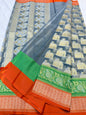 Multicolour shade kora silk premium Banarasi saree