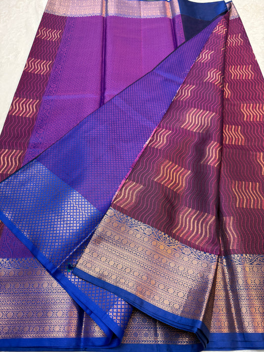 Multicolor silky milky Premium Banarasi Saree