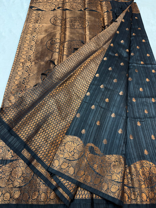 Multicolour khadi silk Banarasi saree