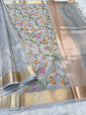 Banaras tissue kota fancy work saree