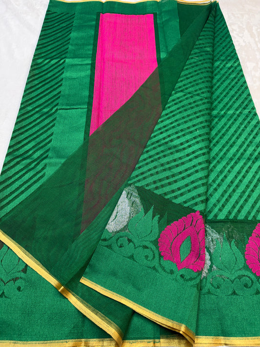 Multicolour shade supernet silk premium  Banarasi saree