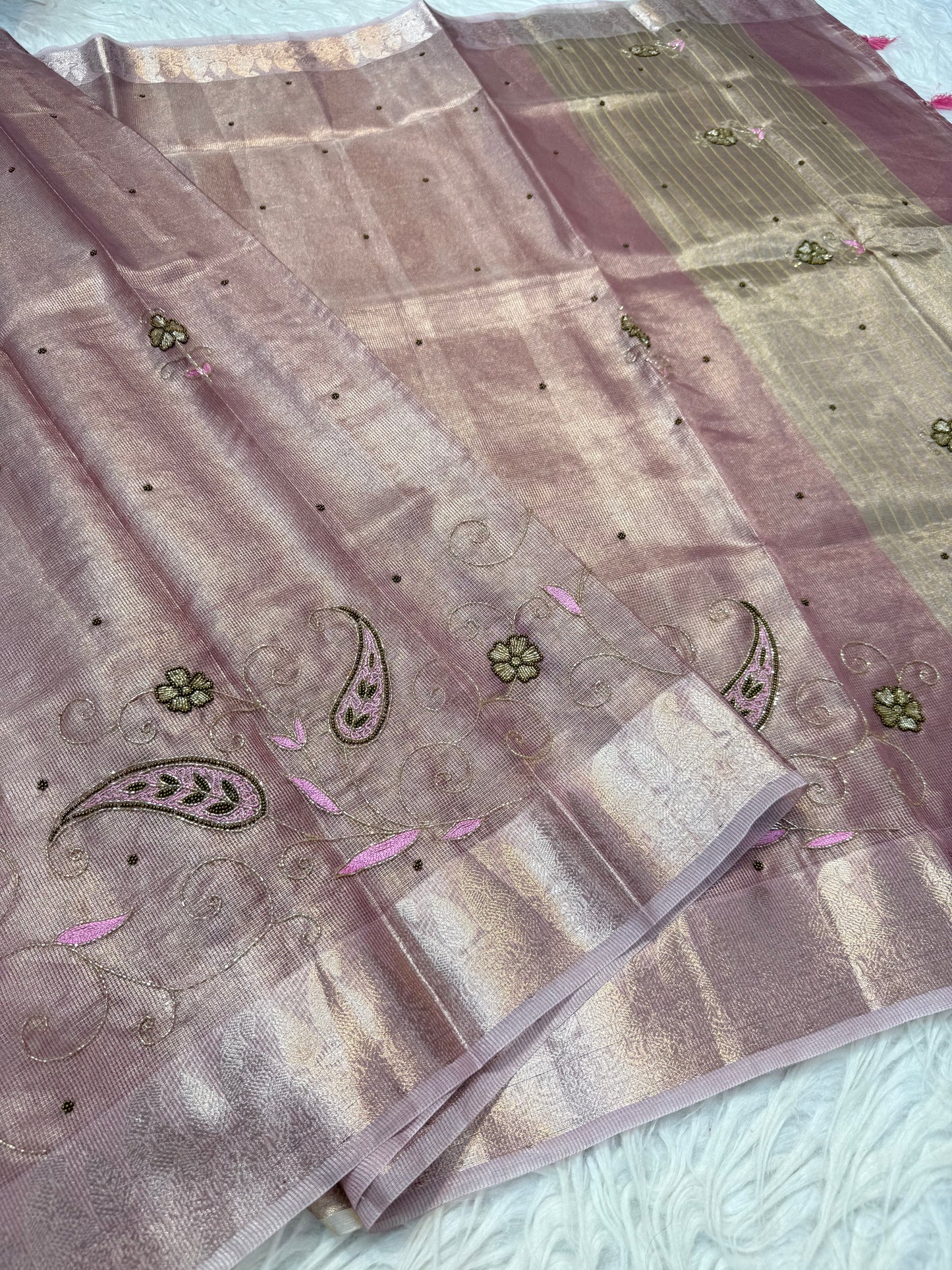 tissue kota handwork banarasi saree se