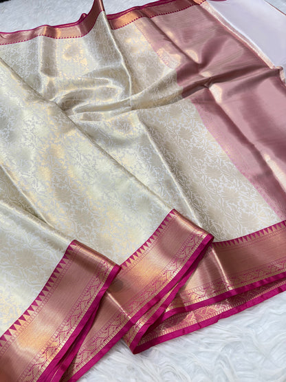 Banaras Semi kanchi brocade silk saree