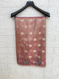 Pink tissue cutwork embroidery premium designer Banarasi saree