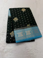 Mehandi & sea green shade raw mango Banarasi premium Banarasi saree