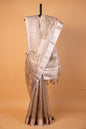 Beige shade tissue designer hand work Banarasi saree