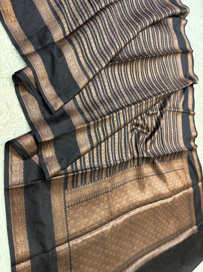 Black warm silk premium Banarasi saree