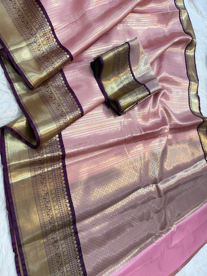 Banaras Semi kanchi brocade silk saree