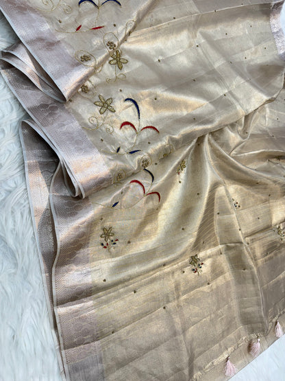 Tissue Kota handwork Banarasi Sarees