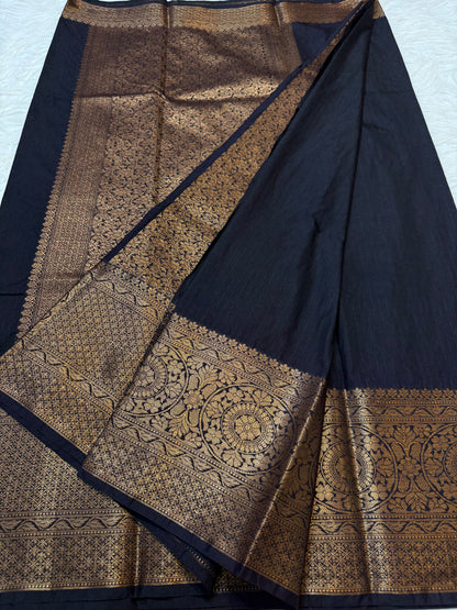 Black shade Dupion silk premium Banarasi saree
