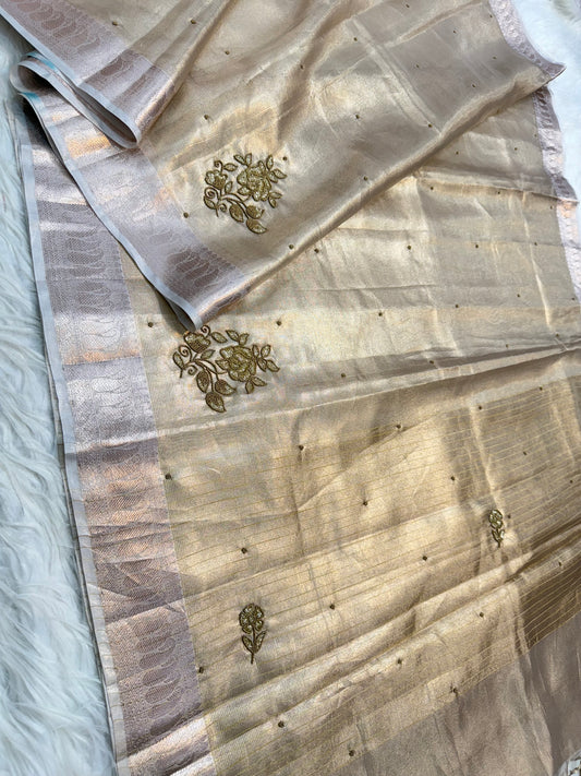 Tissue Kota handwork  Banarasi Sarees