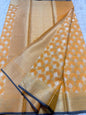 Yellow shade kota silk premium Banarasi saree