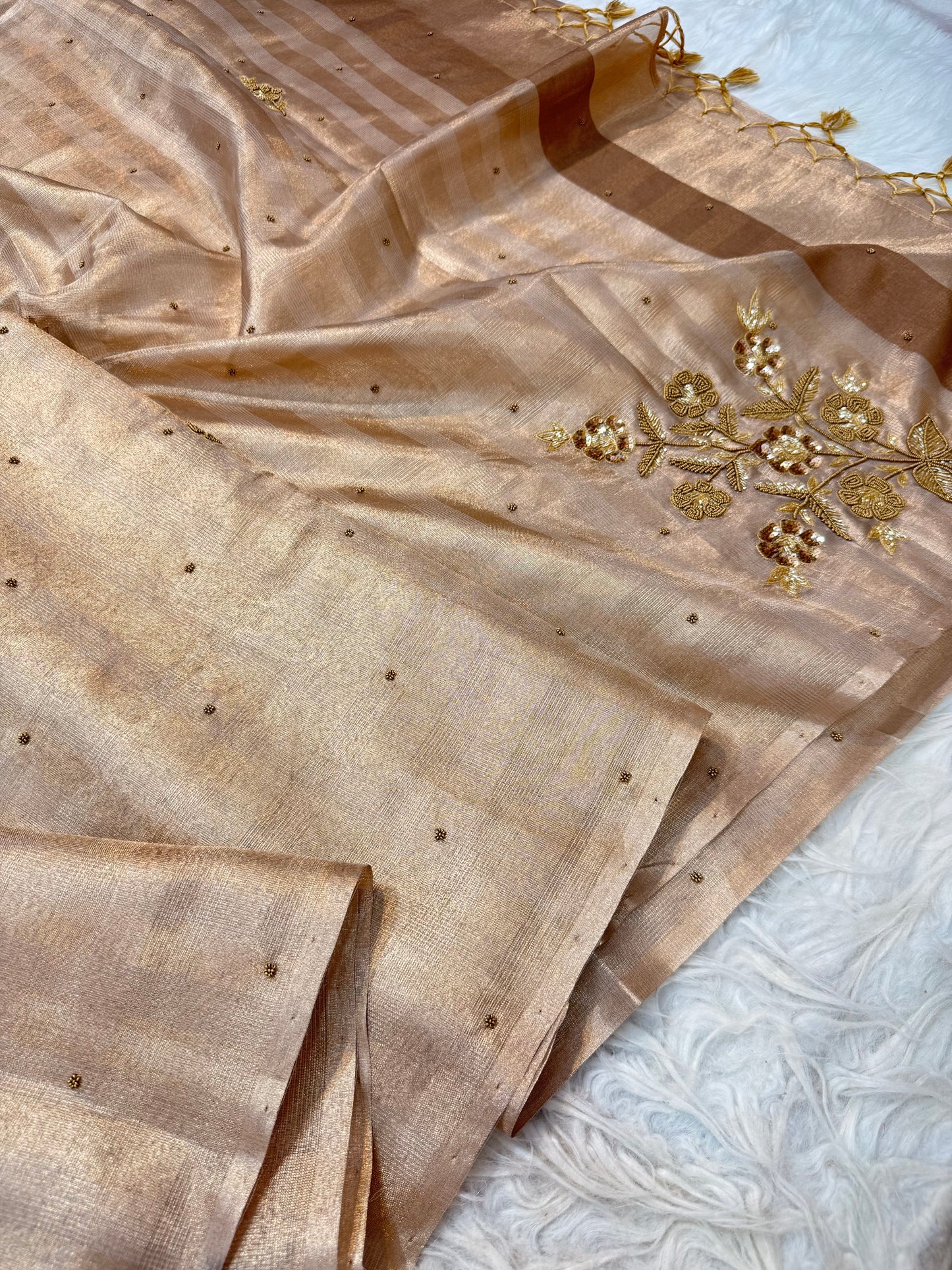 Tissue Kota handwork Banarasi Sarees