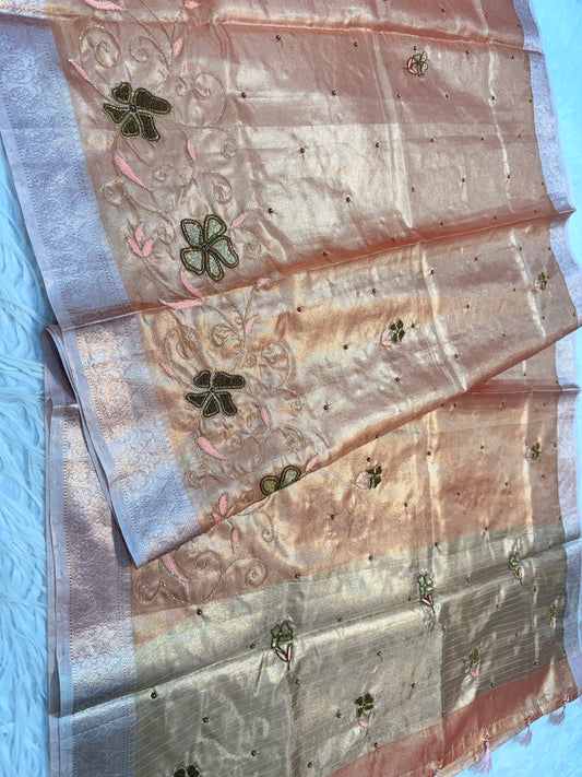 tissue kota handwork banarasi saree se